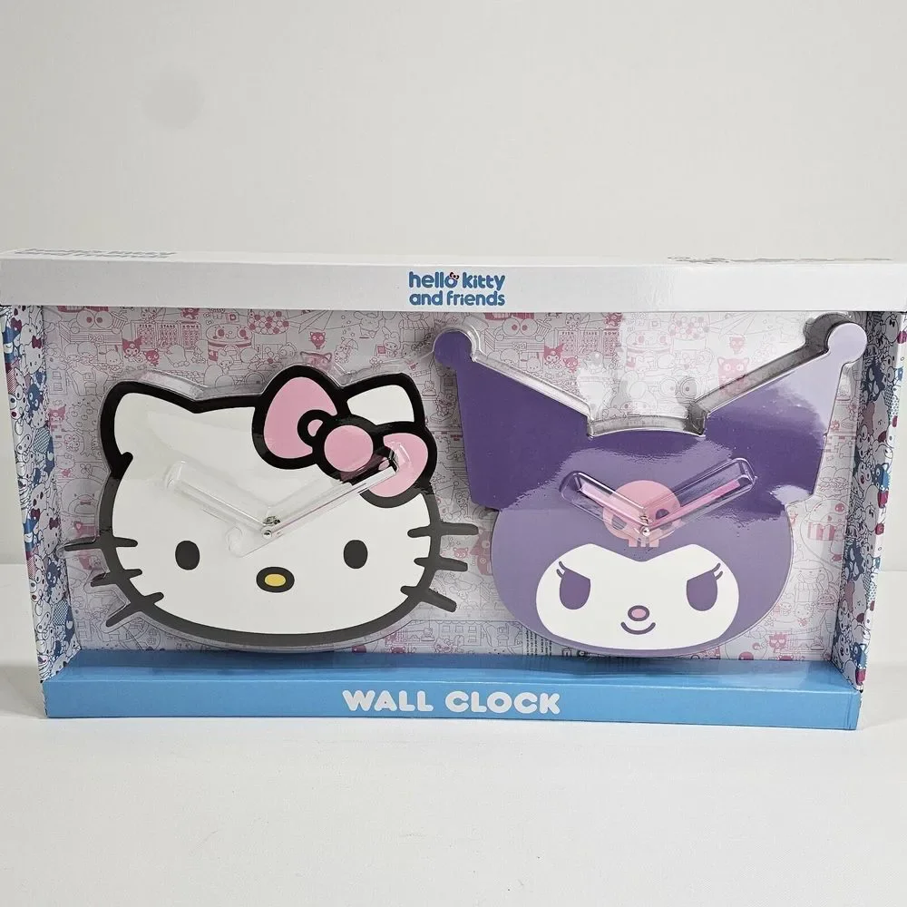 SANRIO Hello Kitty And Kuromi 2 Pack Clocks New